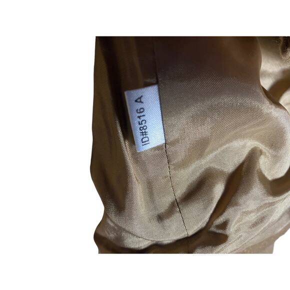 Women's Loft Brown Wool zip up Jacket Size 8 - Picture 4 of 9